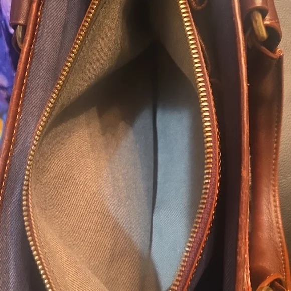 Celine Boogie bag Blue and Brown Satchel with Geometric Pattern AUTHENTIC - Picture 12 of 16